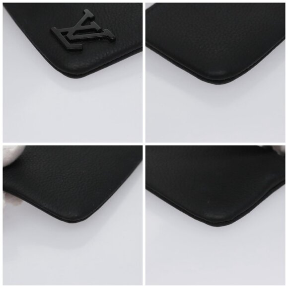 LOUIS VUITTON Aerogram Pochette Cles Coin Purse Black - Picture 16 of 16